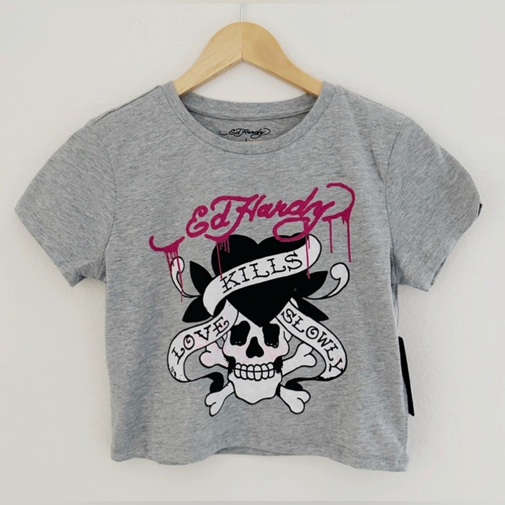 Ed Hardy Love Kills Slowly Graphic Tee